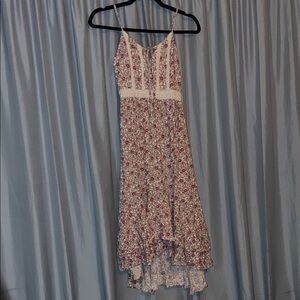 Japna High Low Floral Dress with Spaghetti Straps